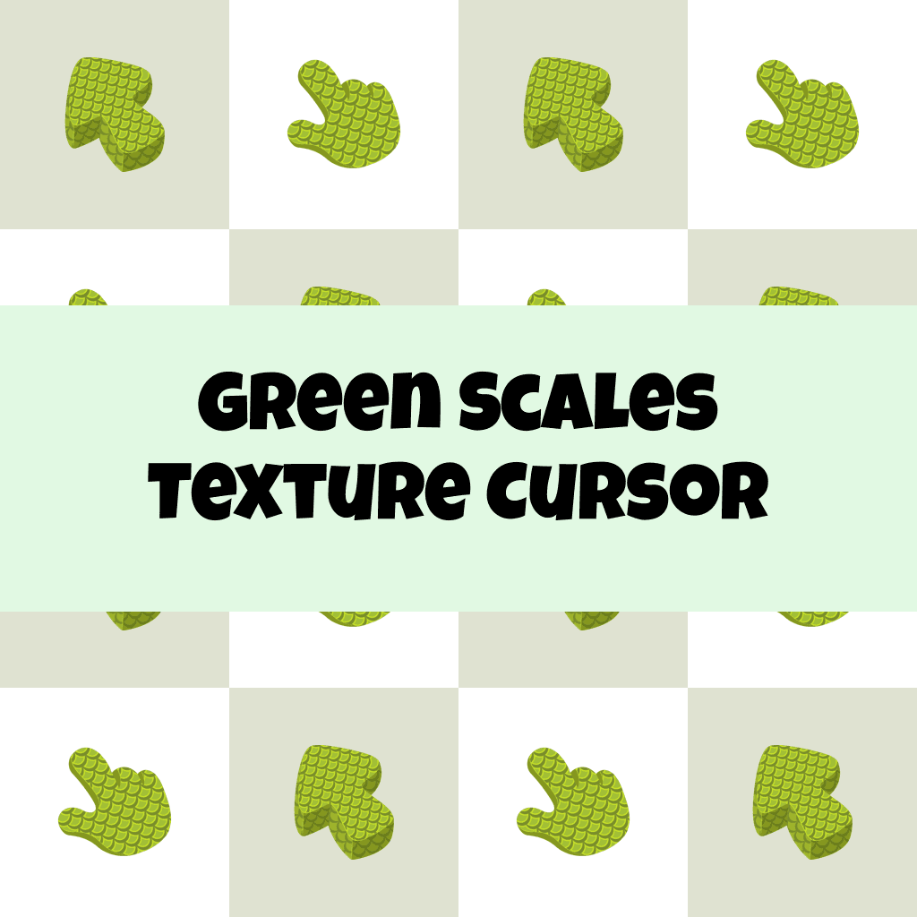 Preview Green Scales Texture cursor custom cursor pack