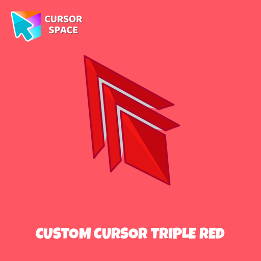 Custom Cursor Triple Red